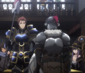 goblin slayer asking for help at the Adventurer's Guild